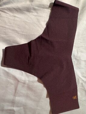 Victoria's Secret Plum Seamless Thong with Gold Accent